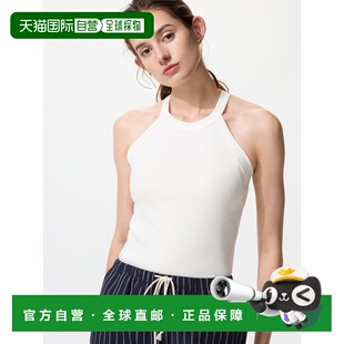 日潮跑腿UNIQLO优衣库 女款挂脖文胸背心 00 WHITE XS 473990上衣