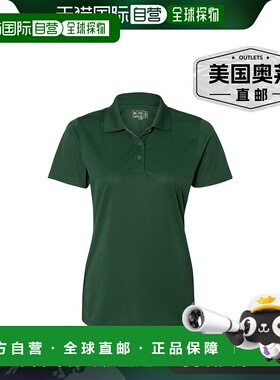 russell athletic女士基本款 Polo 衫 - 深绿色 【美国奥莱】直发