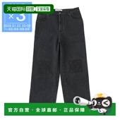 纽扣门襟牛仔裤 日本直邮LOEWE 黑色 男士 ANAGRAM 宽松牛仔裤
