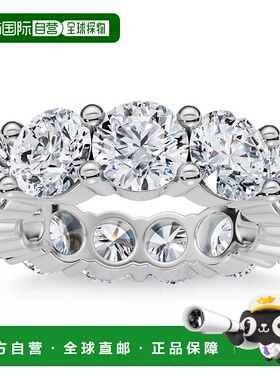 自营 pompeii37Ct Diamond Round Cut Eternity Ring 14k Gold La