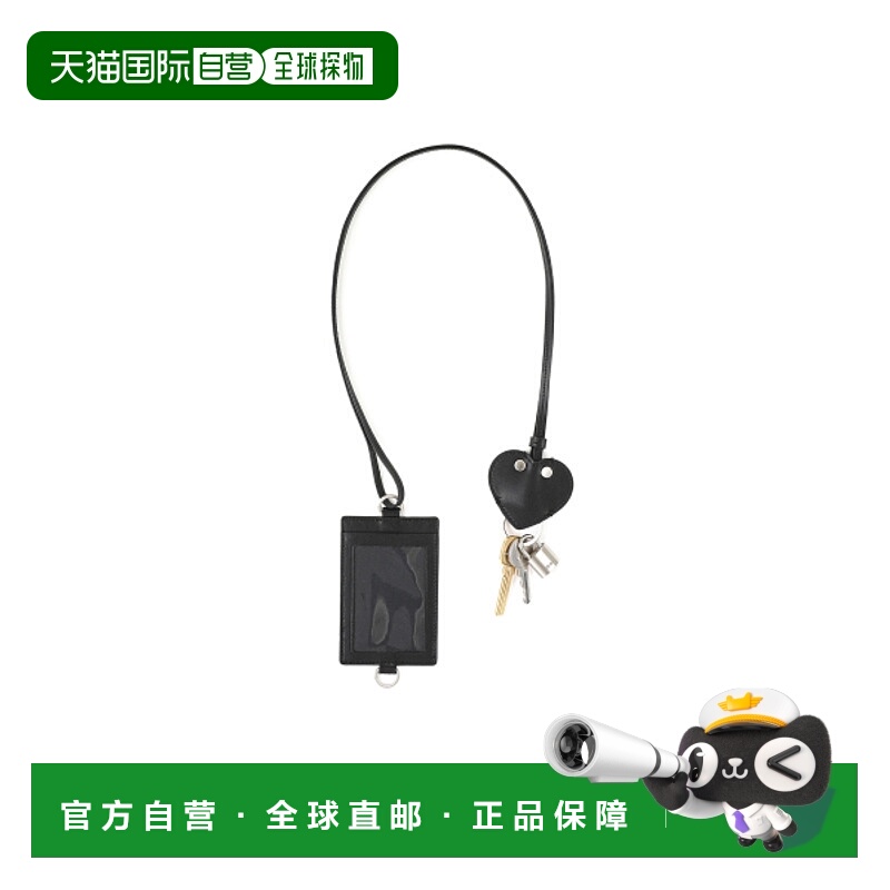 韩国直邮OSOI女士钥匙包HEART STRAP KEY RING [BLACK] 8809972654