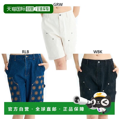 日本直邮RVCA 女士中腰百慕大裤休闲短裤长裤下装VABF04C653