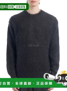 韩国直邮AURALEE 细纤维儿童马海毛针织衫 P/O 墨黑色 (A25AP02KM