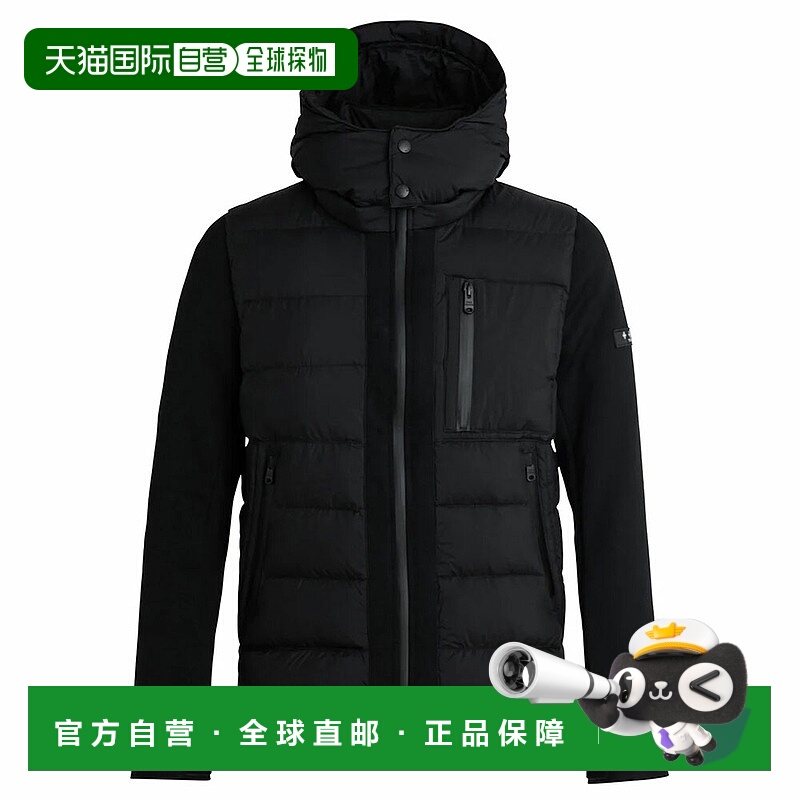 日本直邮TATRAS“TARO”男士轻质羽绒服针织边饰连帽轻质户外外套