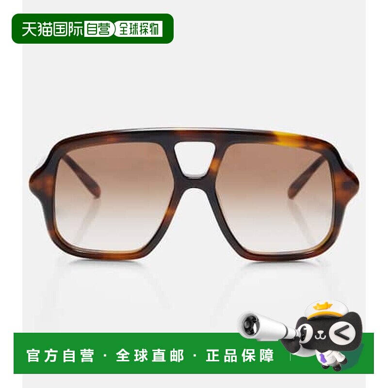 香港直邮LOEWE 罗意威 女士 窄款飞行员太阳眼镜【付后1h可退】
