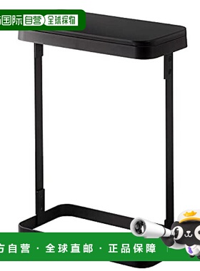 日本直邮山崎实业 塑料袋环保袋支架 带盖 黑色 W26XD14.5XH38cm