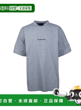香港直邮Balenciaga 巴黎世家 男士 標誌刺繡圓領 T 卹 831305TSV