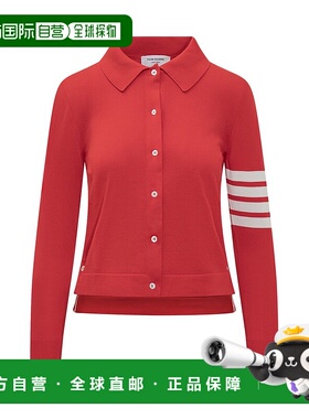 香港直邮Thom Browne 汤姆 布朗 女士 翻领长袖Polo衫 FKL003AY30