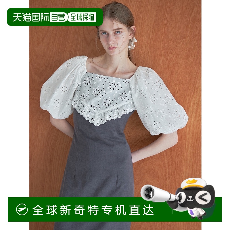 1h可退日本直邮etre loin女士刺绣围巾款连衣裙 125008纯棉