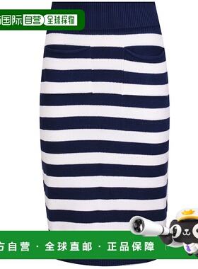 香港直邮KENZO 女士半身裙 FD52JU3563CG77 SS2023蓝色包臀裙