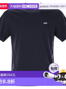 香港直邮AUTRY 男士 棉质带LogoT恤 TSPMA7CB blue蓝色 舒适时尚