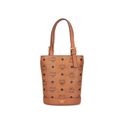 MCM 女士斜挎包 MWTEATA01CO 棕色 印花徽标单肩包