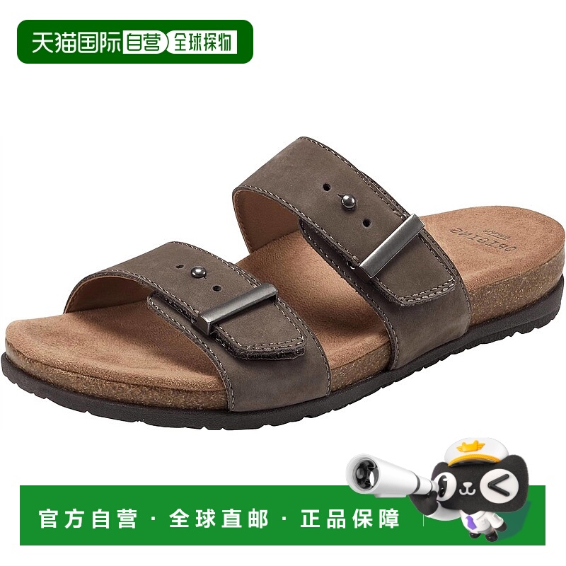 自营earth origins莫雷尔女式Orra皮革凉鞋 美国奥莱直发