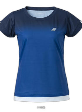 Babolat 网球羽毛球服女士短袖衬衫短袖衬衫女士BWG2332C