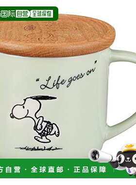 【日本直邮】yamaka山加商店 史努比杯 季节性绿色带杯垫 SN612-1