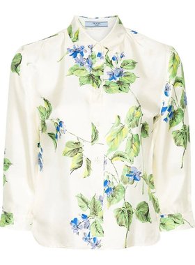 PRADA 女士衬衫 P405HSOOO14NZF0K74TALCO SS2025