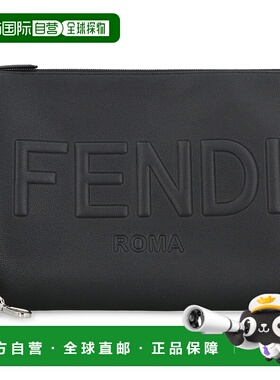 香港直邮FENDI 男士单肩包 7N0136AMACF0GXN 黑色 SS2023手拿包