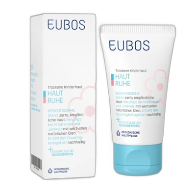 欧洲直邮Eubos德国进口婴幼儿护肤敏感肌肤多效滋养保湿面霜30ml