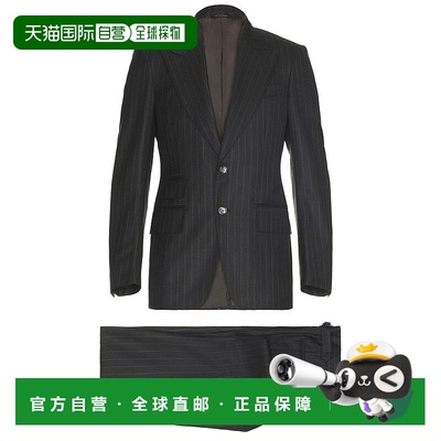 香港直邮潮奢 Tom Ford 汤姆 福特 男士 Shelton 白垩色条纹套装