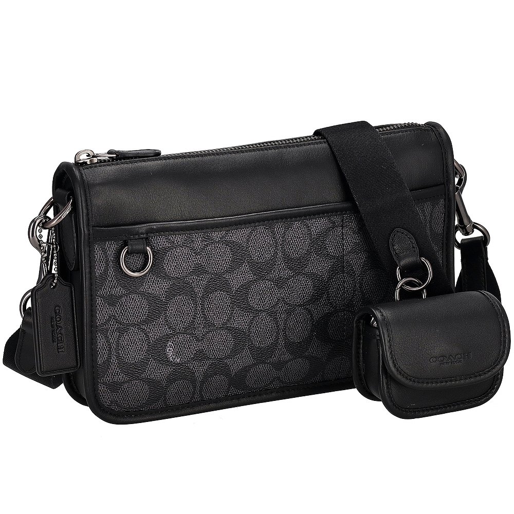 日本直邮COACH蔻驰男士斜挎包CW373轻奢休闲复古经典实用拉链