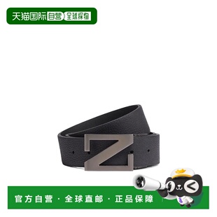 1h可退 香港直邮Zegna 徽标腰带 LHBOVB027UZ杰尼亚皮带