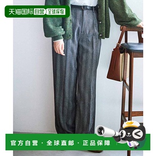 女士格纹宽松长裤 1h可退 STANDARD FIFTY 792862 日本直邮THREE