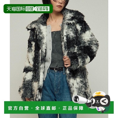 1h可退 日本直邮Firsthand 女装 加长仿毛皮外套 宽松中长款牛仔