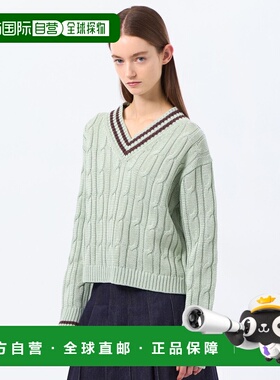 1h可退 日本直邮MACKINTOSH PHILOSOPHY 女装 宽松V领全棉针织衫