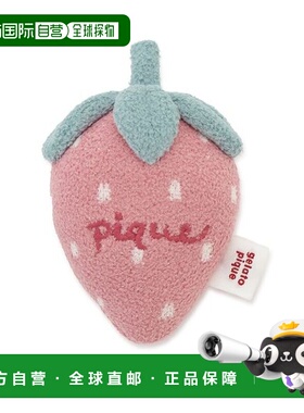 日本直邮gelato pique婴儿草莓摇铃 埃尔摩可轻柔面料 PBGG261430