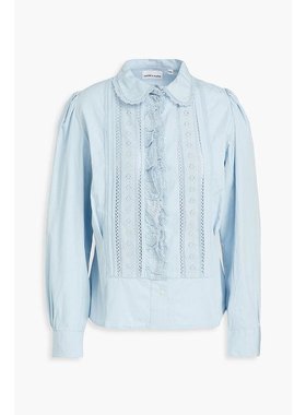 美国直邮ANTIK BATIK Diane 褶皱棉府绸衬衫 女装时尚优雅衬衫