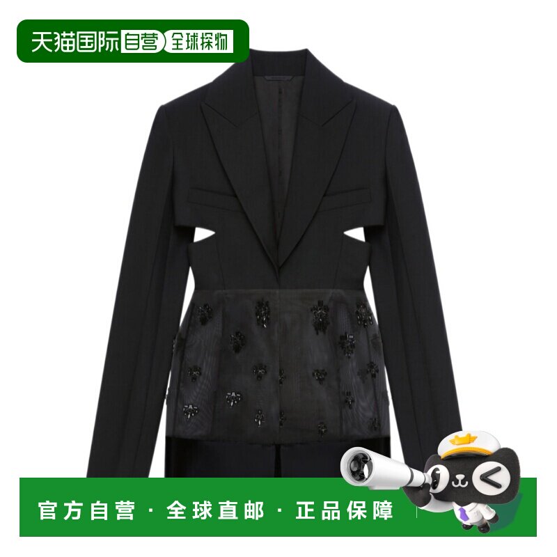 1h可退 香港直邮GIVENCHY 女士西服 BW30DFG0WL001 AW2022 黑色