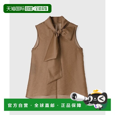 1h可退 日本直邮anuans 女士波点领结设计透气长袖衬衫 152531022