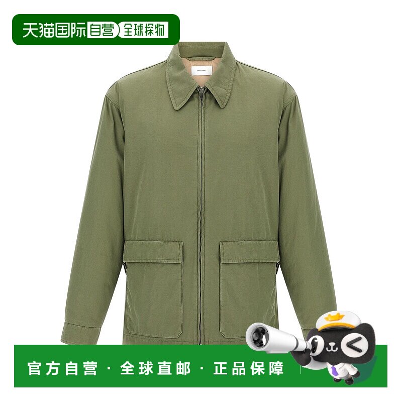 香港直邮The Row 男士 SAGE JUSTO 绿色棉混纺夹克 1140W3670羊绒