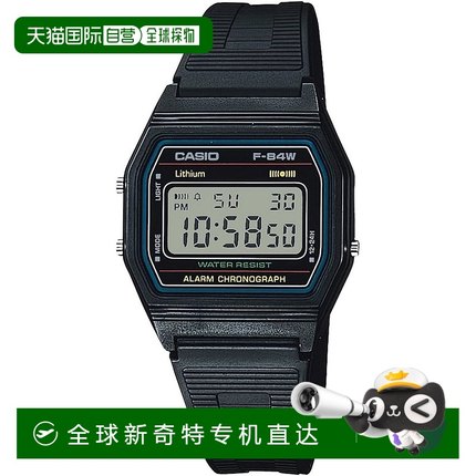 【日本直邮】Casio卡西欧 手表男款 轻量薄型 黑色 F-84W-1QJH