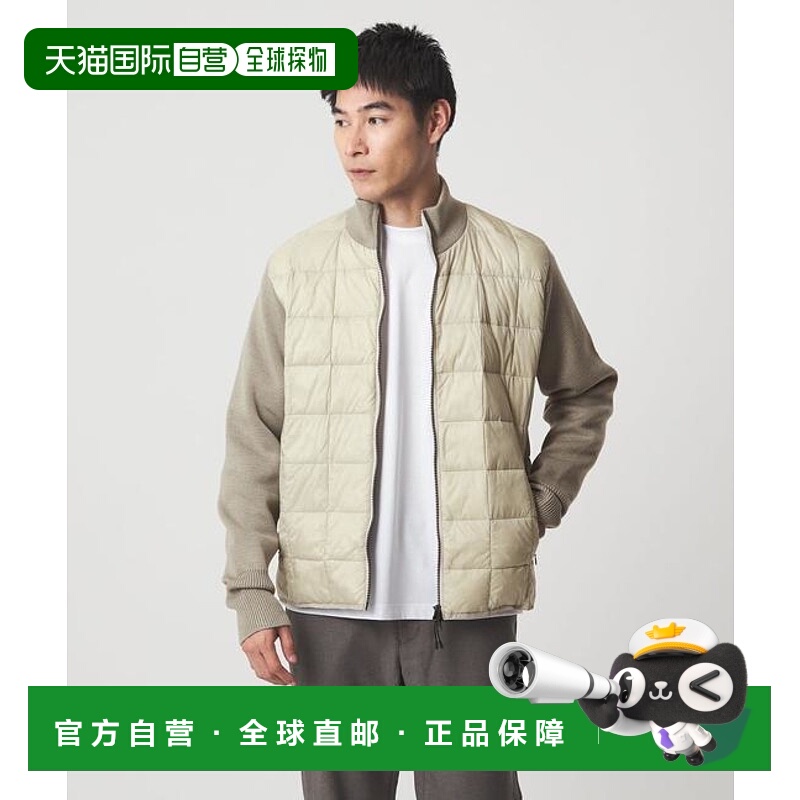 1h可退 日本直邮green label relaxing  TAION 针织袖羽绒夹克