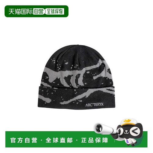 1h可退 日本直邮ARC'TERYX 男女同款 抽象鸟纹 中筒针织帽 X00001