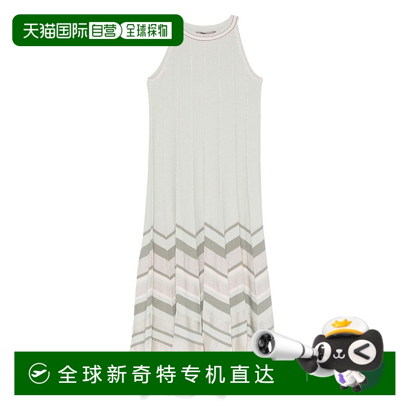 自营 d.exterior薄荷绿无袖连衣裙-白色 【美国奥莱】直发