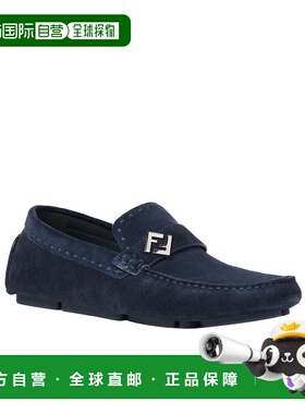香港直邮FENDI 男士商务休闲鞋  7D1682QK9F0QB0 SS2025蓝色男鞋