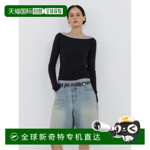 1h可退 T恤船领 韩国直邮etmon 上装