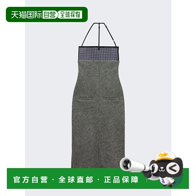 自营 courreges内衣 Bigout Caviar 长裙 - 黑色和白色 美国奥莱