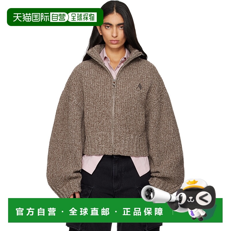 1h可退 香港直邮潮奢 The Attico 女士 棕色开衫 260WCD00009KWS0