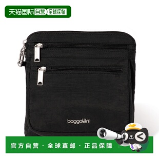 自营baggallini Securtex Anti-Theft Crossbody Bag - black 美