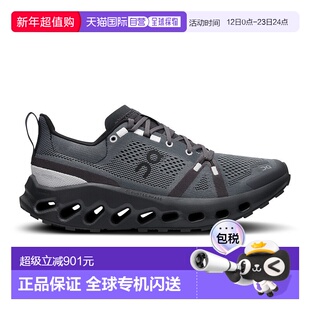 自营欧洲直邮On昂跑 Cloudsurfer系列女士曜石黑/黑色再生聚酯纤l