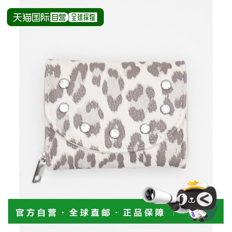 日本直邮WEGO 女士 豹纹水钻钱包 LG26SS04G0016