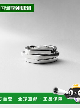 1h可退 日本直邮COCOSHNIK 女士几何堆叠环指环 3件套 7676125799