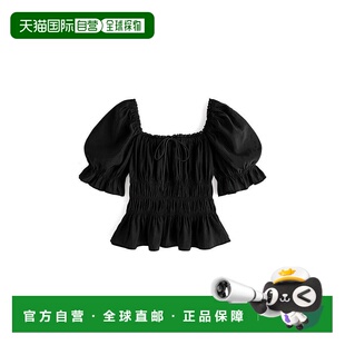 口2Way抽绳蝴蝶结衬衫 袖 at2067蕾丝露肩休闲 GRL 日本直邮日潮