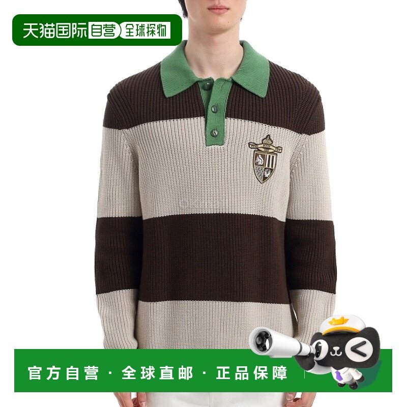 韩国直邮FENDI Polo 衫 (FZC358 AU7S F1RWU) 长袖珠地布/领子