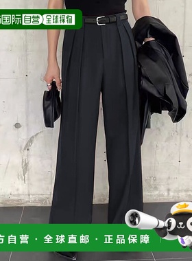 1h可退 日本直邮LOWO 女士系带褶皱宽腿裤 lwtozxb17222阔腿裤
