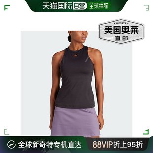 黑色 Adidas 女士网球高级背心 直发 阿迪达斯 美国奥莱