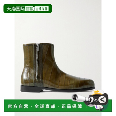 1h可退 LOEWE 罗意威 男士 Bobine 饰板鳗鱼皮靴子 M8162